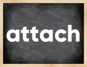 3 forms of the verb attach