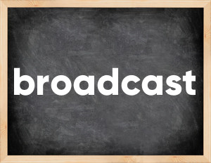 3 forms of the verb broadcast