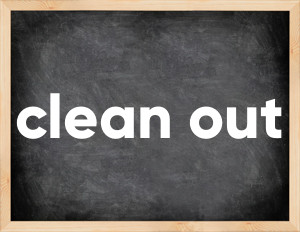 3 forms of the verb clean out