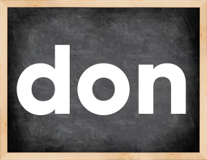 3 forms of the verb don