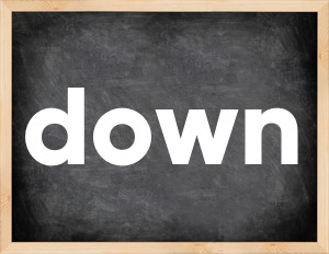 3 forms of the verb down