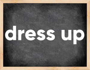 3 forms of the verb dress up in English