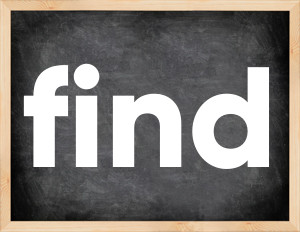 3 forms of the verb find