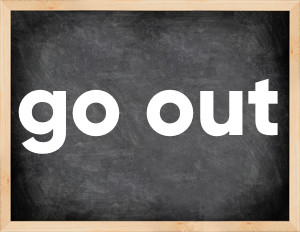 3 forms of the verb go out in English