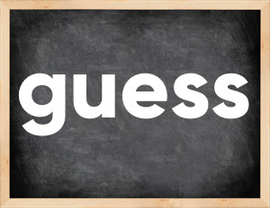3 forms of the verb guess