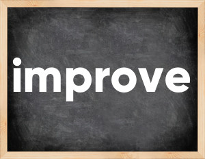 3 forms of the verb improve