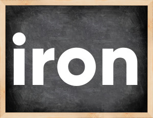 3 forms of the verb iron