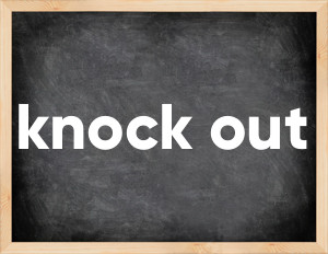 3 forms of the verb knock out