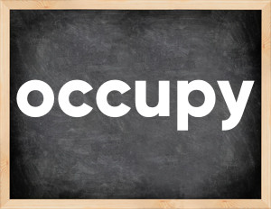 3 forms of the verb occupy