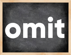 3 forms of the verb omit