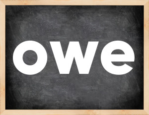 3 forms of the verb owe