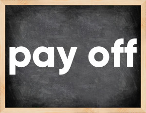 3 forms of the verb pay off
