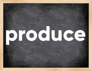 3 forms of the verb produce
