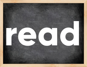 3 forms of the verb read
