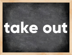 3 forms of the verb take out in English