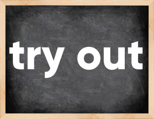 3 forms of the verb try out